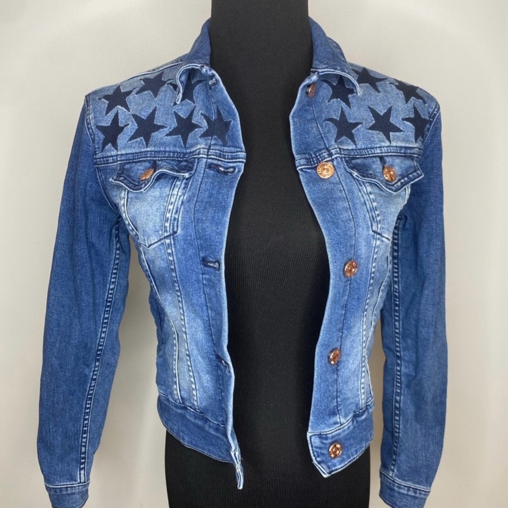 LuLaRoe Blue Star Jean Jacket